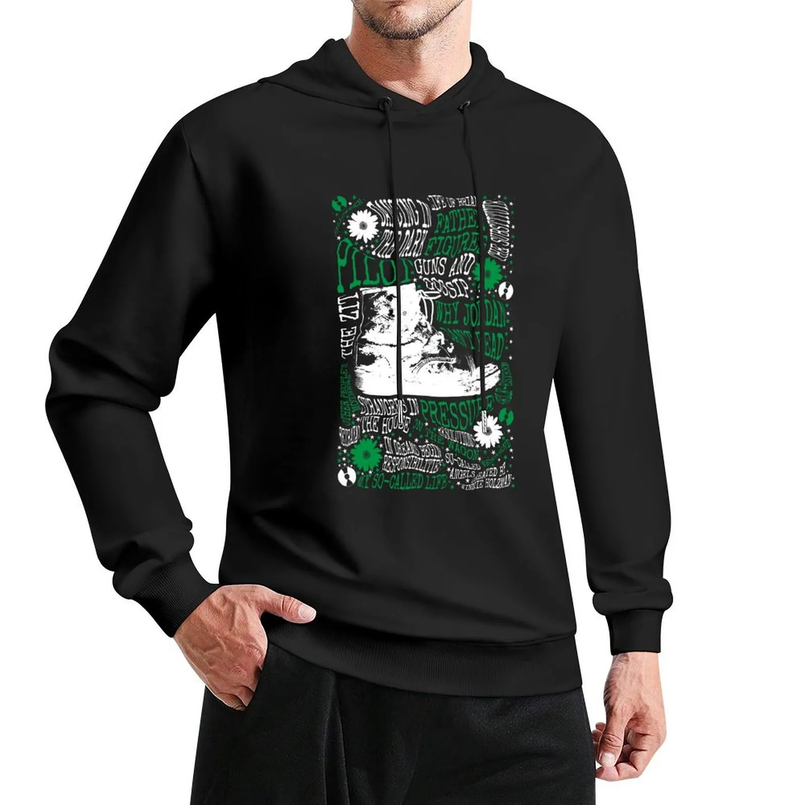 My So-Called Life - Episode Titles Typographic Art - 90s Shirts - 90s Stickers Pullover Hoodie streetwear men graphic hoodie