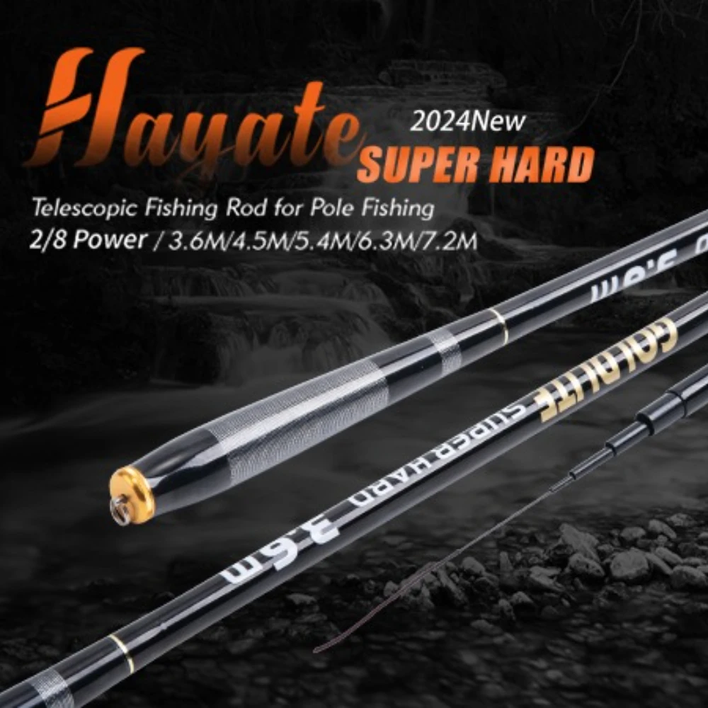 goture-伸縮ストリームロッド-36-メートル-45-メートル-54-メートル-63-メートル-72-メートルカーボンリザーバー池釣り竿超軽量ハードファイバーハンド釣竿