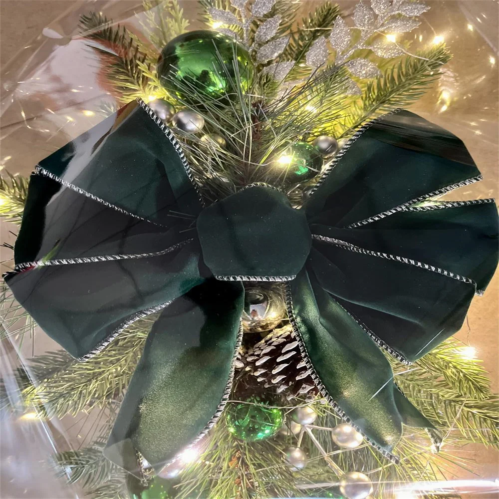 

Window Decoration Shimmering Christmas Wreath Front Door Decoration 45*20cm Stairway Swag For Festive Celebrations Home Holiday