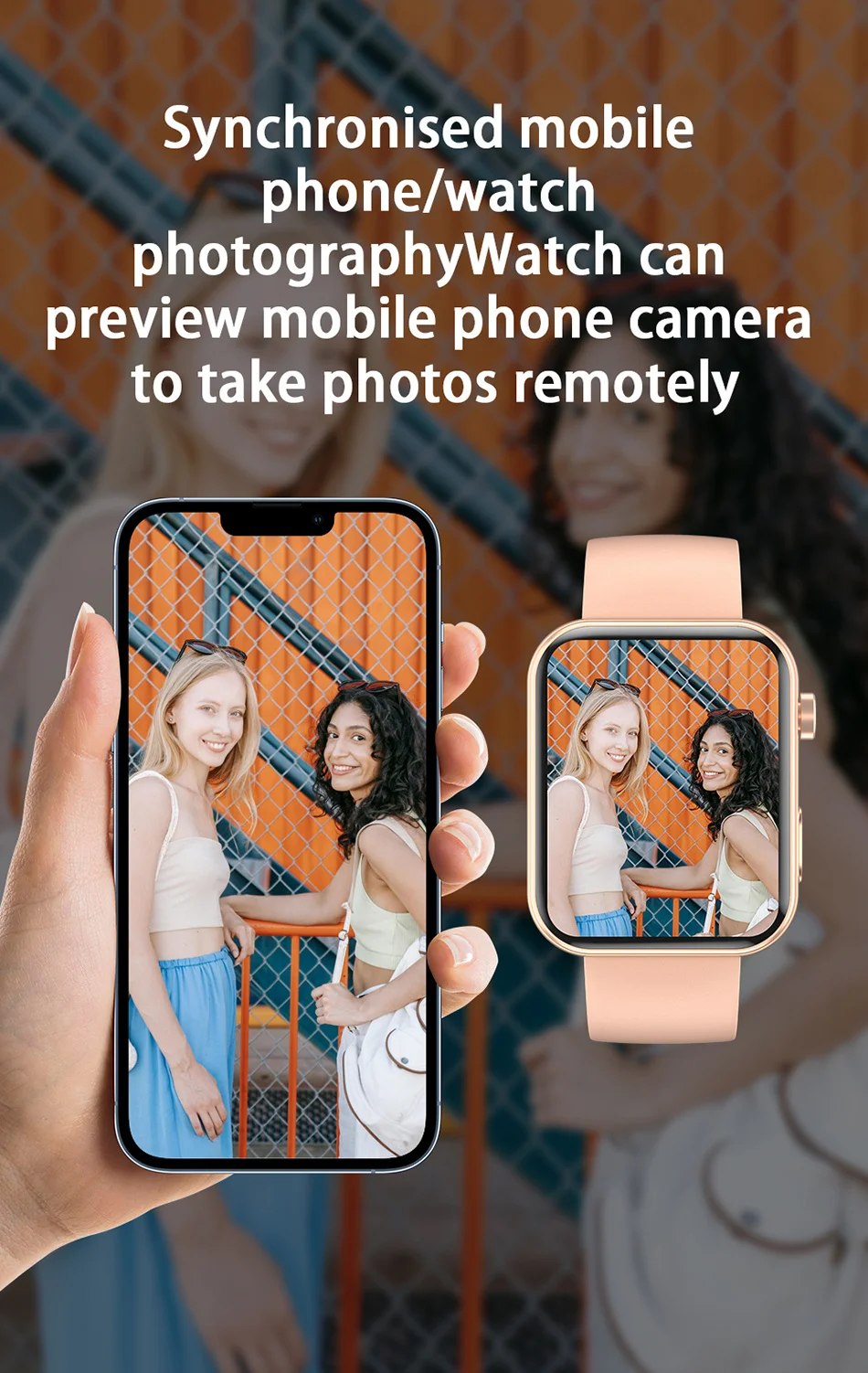 2025 nuevo reloj inteligente hombres mujeres cámara tomar fotos grabar vídeo Monitor de salud deportes Fitness impermeab