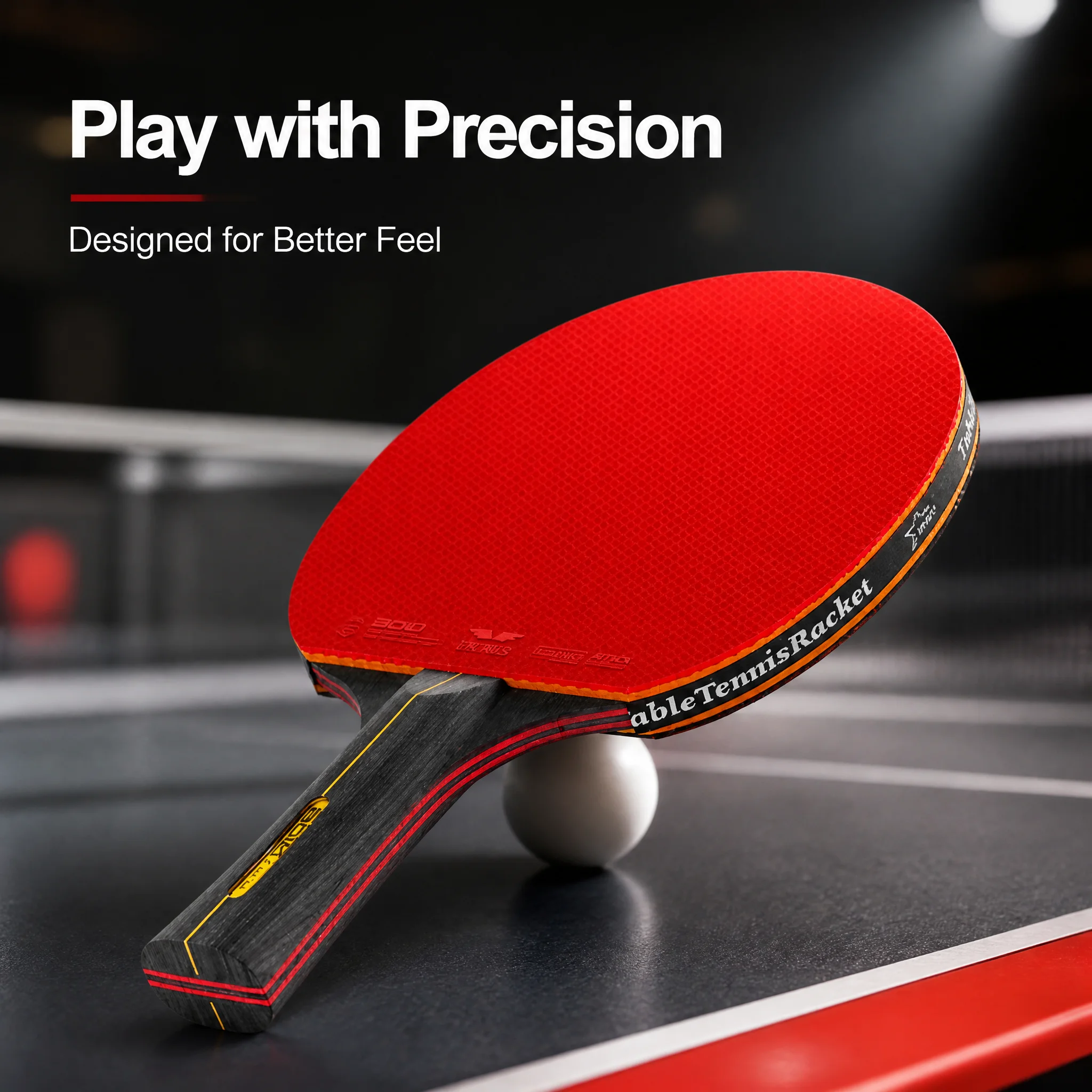 

1/2PCS Table Tennis Racket 5/6 Star Professional Ping Pong Racket Rubber table tennis racket High elasticity rubber 7-story pure