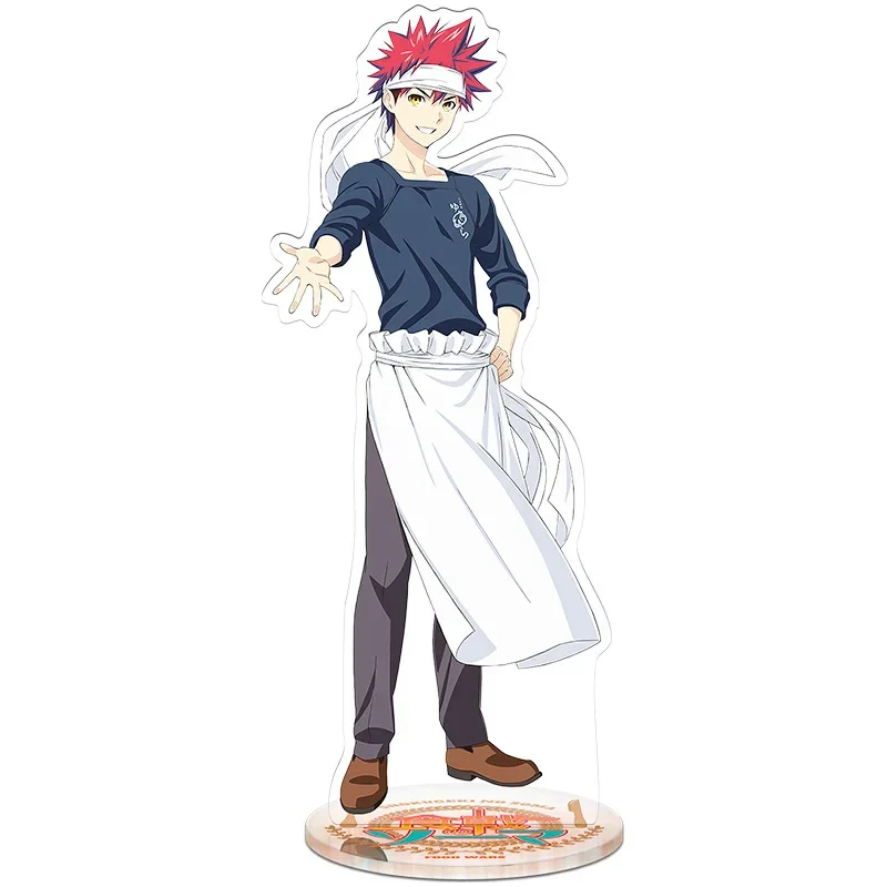 Anime Food Wars Shokugeki no Soma Acrylic Stand Figure Toy Yukihira Soma Megumi Takumi Model Doll Exhibition Gift Toy 16/20 CM