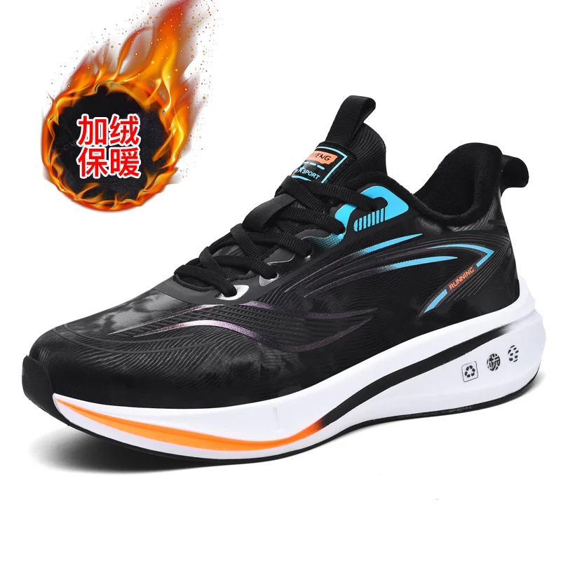 

Новые кроссовки для бега и марафонского спорта, сетчатая ткань с настоящей карбоновой пластиной, мужская и женская походная обувь 2025 года, мужская