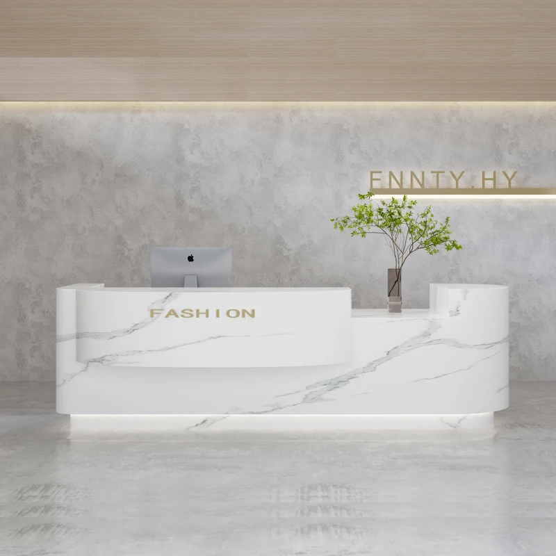 Simplicity Nordic Luxury Reception Desk Information Reception Desk Clothing Store Escritorio De Recepcion Luxury Furniture