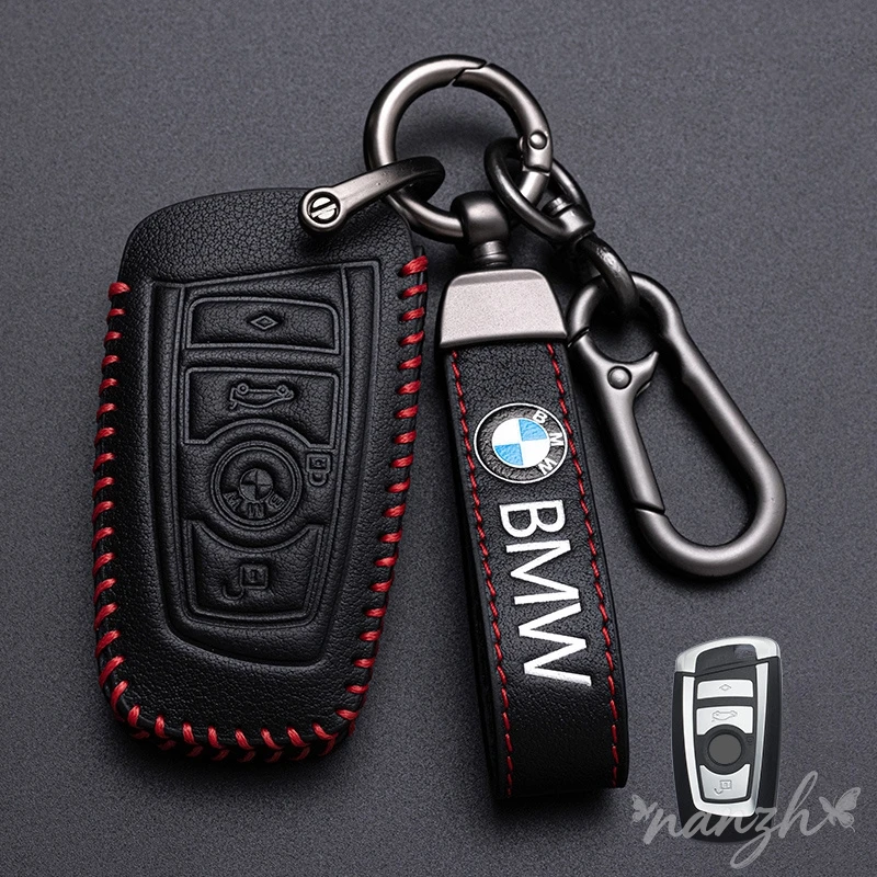 

Keychain Protector Leather Car Key Case Cover For BMW F20 F30 G20 F31 F34 F10 G30 F11 X3 F25 X4 I3 M3 M4 1 3 5 7 Accessories