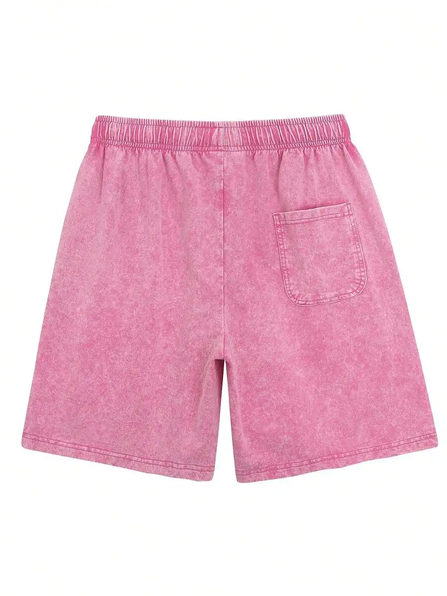 

Vintage Washed Distressed Pure Cotton Casual Shorts For Men Summer