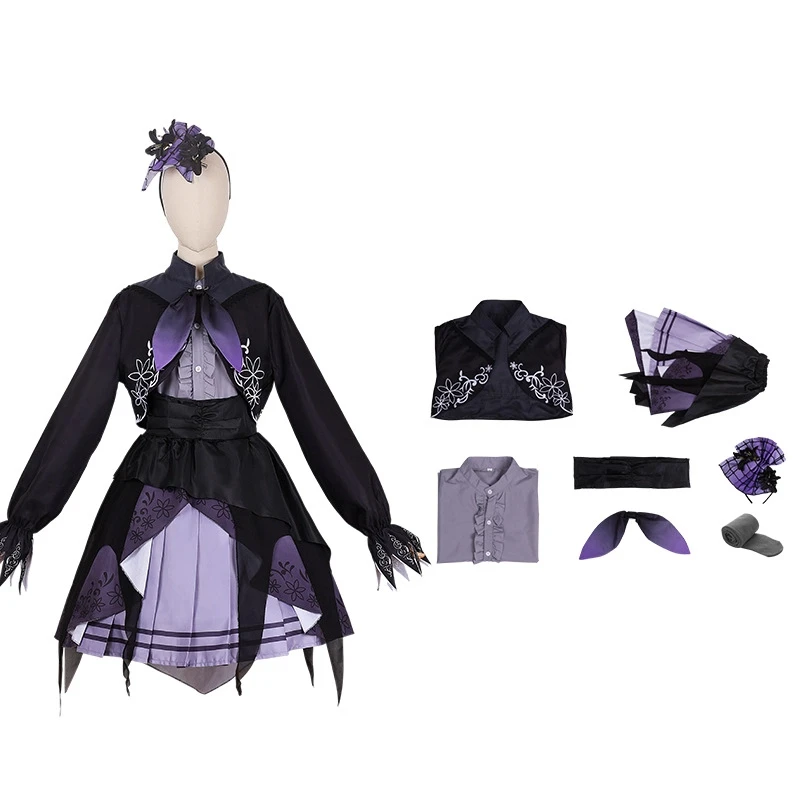

Game Asahina Mafuyu Cosplay Project Sekai Cosplay Costumes Asahina Mafuyu Lolita Suits Dress Halloween Party for Women Girls