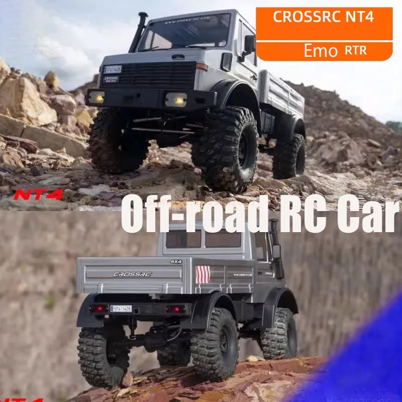 CROSSRC 1/10 RC Crawler 6x6 EMO NT6 4X4 NT4 Remote Control Off-road Vehicles Model Remote Control Cars Toys Motor ESC Radio