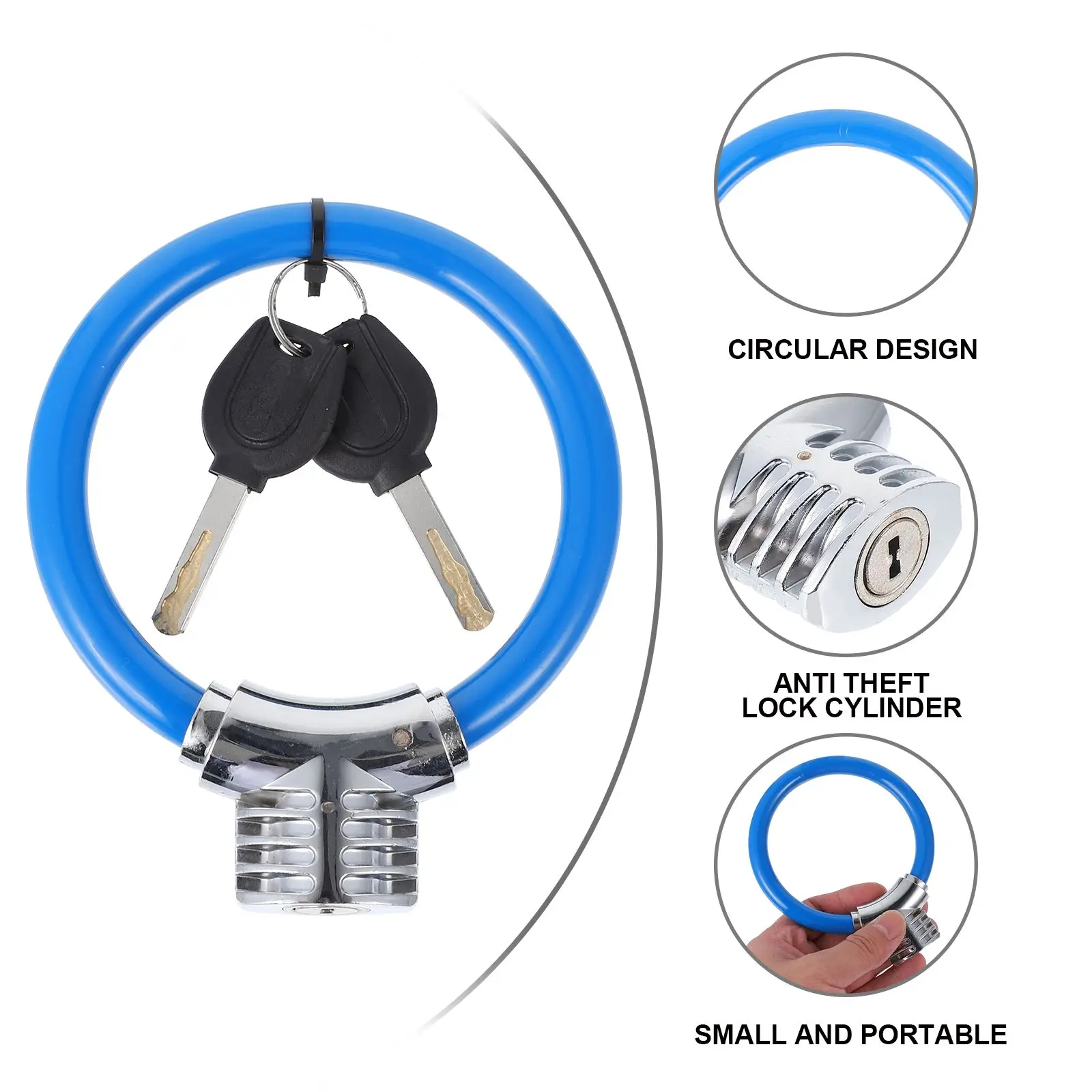 

Mini Ring Lock Locks High Security Weatherproof Padlock Bike Shaped Baby