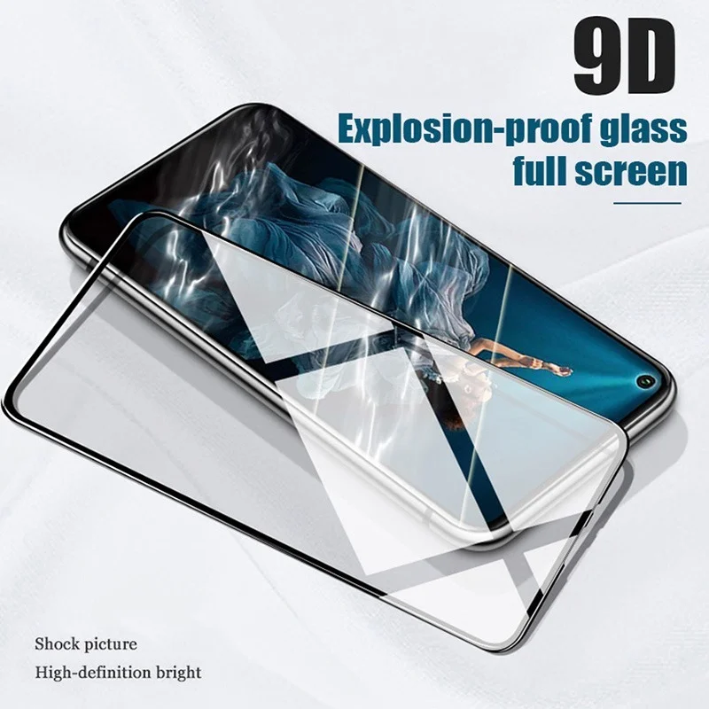 4 in 1 Tempered Glass For Honor 30 20 10 9 9X 10X Lite Pro 8X Camera Lens Film For Honor 30i 20i 10i Glass