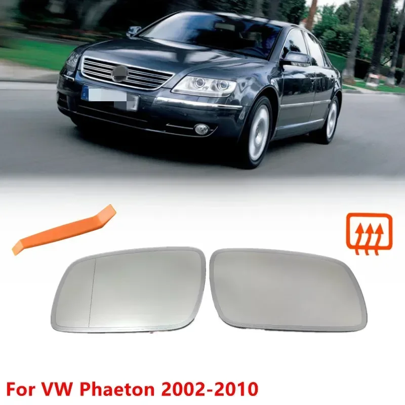 Front driving Side Heated Heated Wing Mirror Glass Rearview Mirror Lens For VW Phaeton 2002-2010  3D0857521 3D0857522