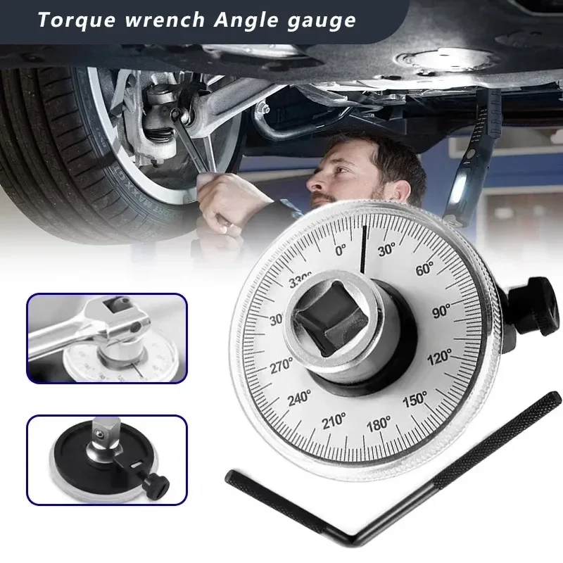 Torque Wrench Torquemeter Dial Automotive Tools Auto Service Equipment Garage Calibrated In Degrees for Angle Measuring