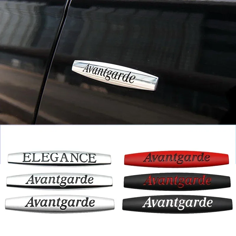 Metal Car Body Trunk Side Emblem Sticker Avantgarde Grand Edition ELEGANCE Logo for Suzuki VW Honda Toyota BMW Nissan Chevrolet