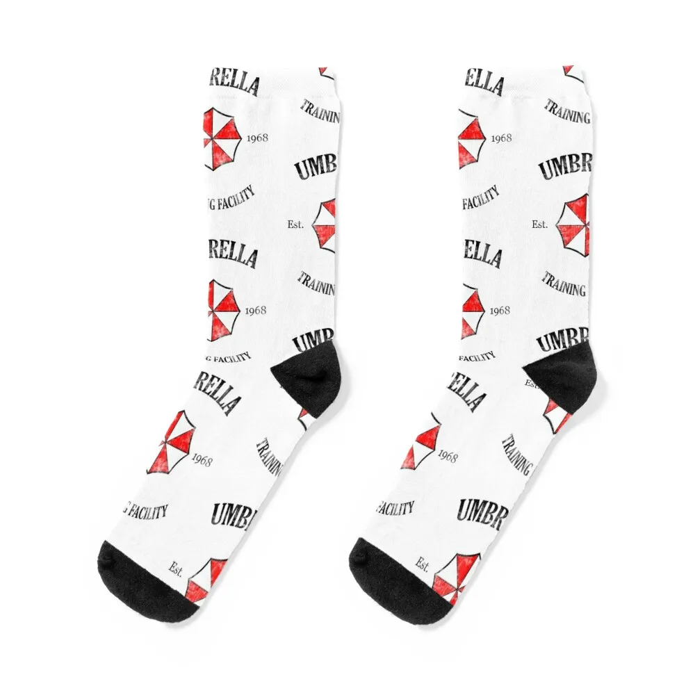 Umbrella Training Facility Vintage Resident Evil Socks soccer anti-slip designer brand sports stockings anime Socks Man Women's