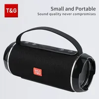 T&G TG116c Bluetooth Speaker TWS Wireless Portable Outdoor Powerful Box Subwoofer 3D Stereo Sound Waterproof HandsFree