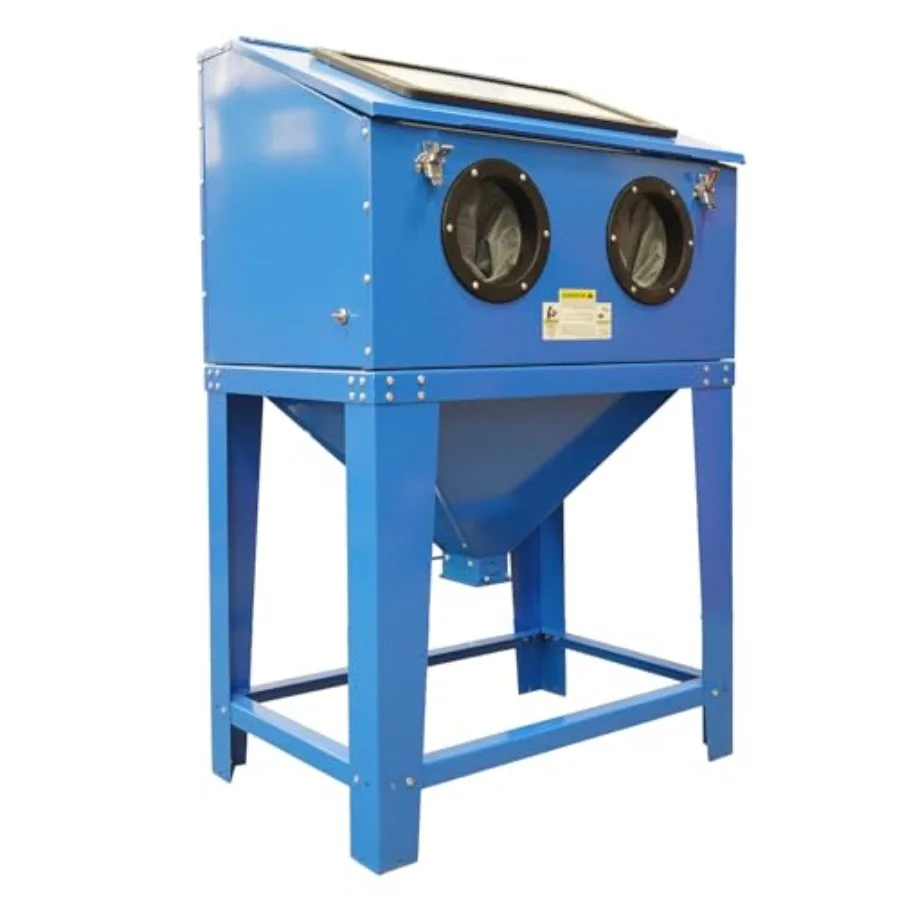 

Шкаф для пескоструйной обработки и пескоструйной обработки, 90 галлонов со стеклянными оглядывающими окнами/комплект зубного пистолета/абразивный напольный шкаф со светодиодной подсветкой