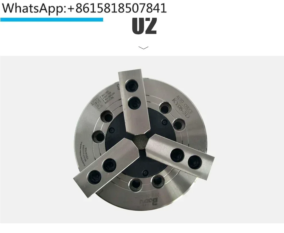High speed medium solid three jaw hydraulic chuck power  lathe chuck KY series chuck