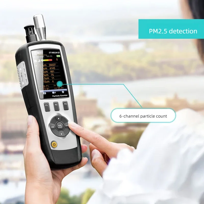 Detector de calidad del aire a prueba de explosiones CEM, partículas intrínsecamente seguras para PM2.5 PM10 en atmosferas DT-9881M-EX