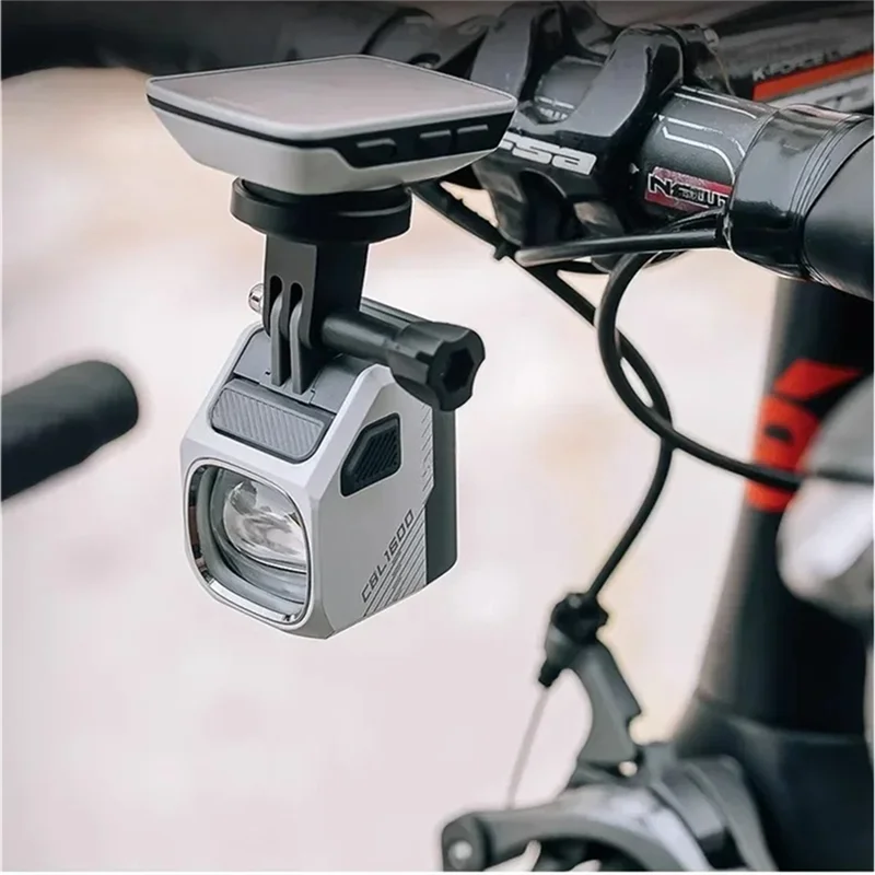 ABVH-CBL 1600 USB-C أضواء الدراجة القابلة لإعادة الشحن مع خط قطع، IPX 6 مصباح أمامي للدراجة مقاوم للماء