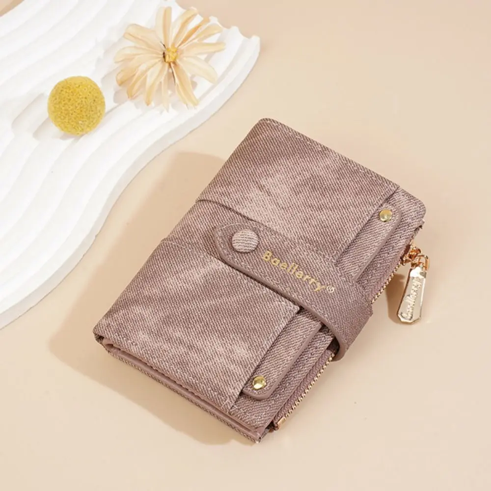 กระเป๋าสตางค์หนัง PU คุณภาพสูง ขนาดกะทัดรัด ความจุเยอะ พร้อมซิปใส่บัตรอเนกประสงค์ ช่องใส่บัตรหลายช่อง สำหรับผู้หญิงและผู้ชาย