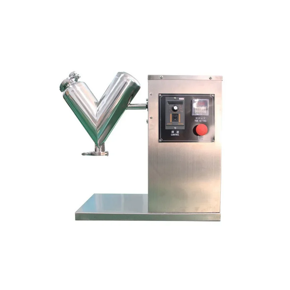 Vh-2 VH-5 Small Laboratory Home Use Automatic Pharmaceutic Powder Blender V Shape Mixer Protein Mixing Machine