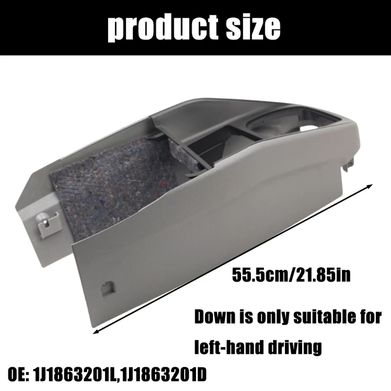 

Replacement Center Console Trim Interior Door Panel Suitable for Golf Left Hand 1999.5-2005 1J1863201L 1J1863201D D7YA