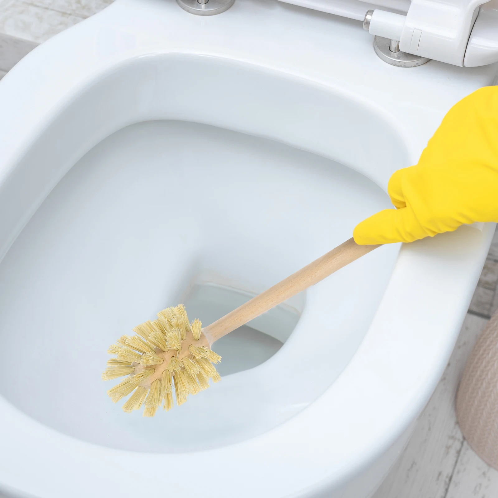 

2Pcs Wooden Handle Toilet Brush Flexible Sisal Head Deep Clean Bathroom Bowl Scrubber Long Handle Cleaning Brush
