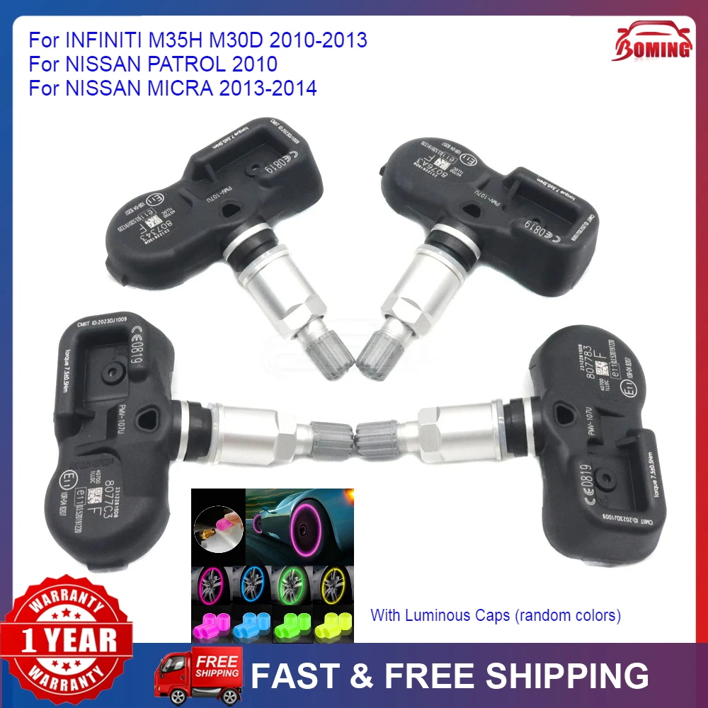 PMV-107U سيارة الإطارات استشعار ضغط الإطارات لإنفينيتي M35H M30D لنيسان باترول ميكرا 2010-2014 433Mhz 40700-1LL0C #1