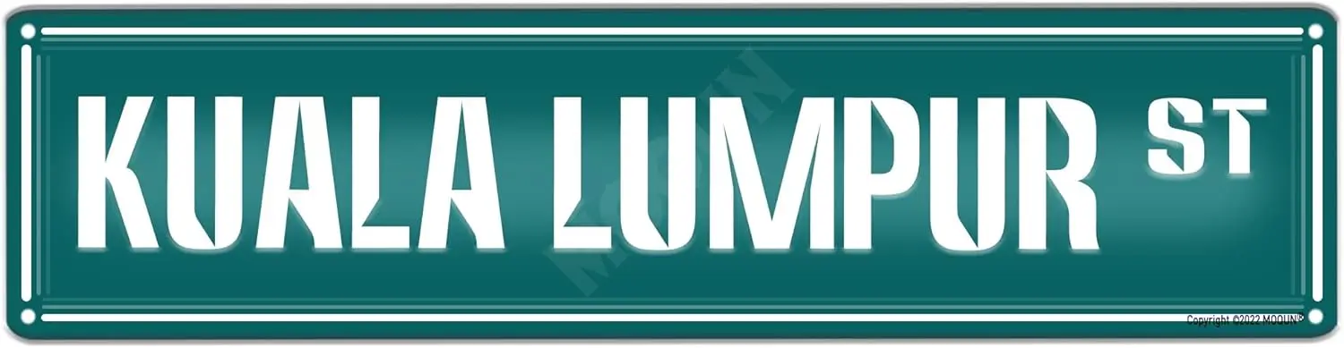 

Знак в Куала-Лумпуре, знак в Куала-Лумпуре, декор в Куала-Лумпуре, забавный настенный Декор для дома, фермерского дома, мужская пещера, ванной, бара, улицы