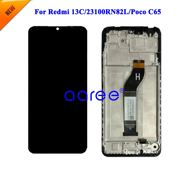 LCD Display Original For Xiaomi Redmi 13C LCD For Xiaomi Poco C65 LCD Display LCD Screen Touch Digitizer Assembly