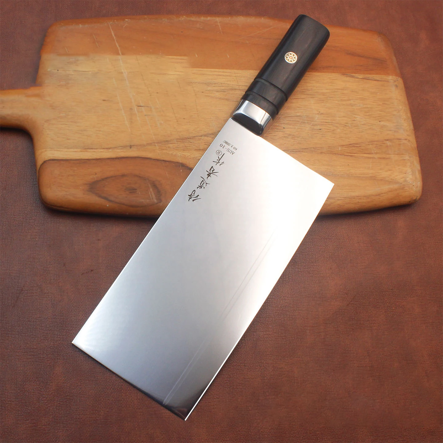 

8,3-дюймовый китайский поварской нож с лезвием из стали AUS-10, рукоятью G10, тесак для нарезки мяса и овощей, кованый вручную кухонный нож