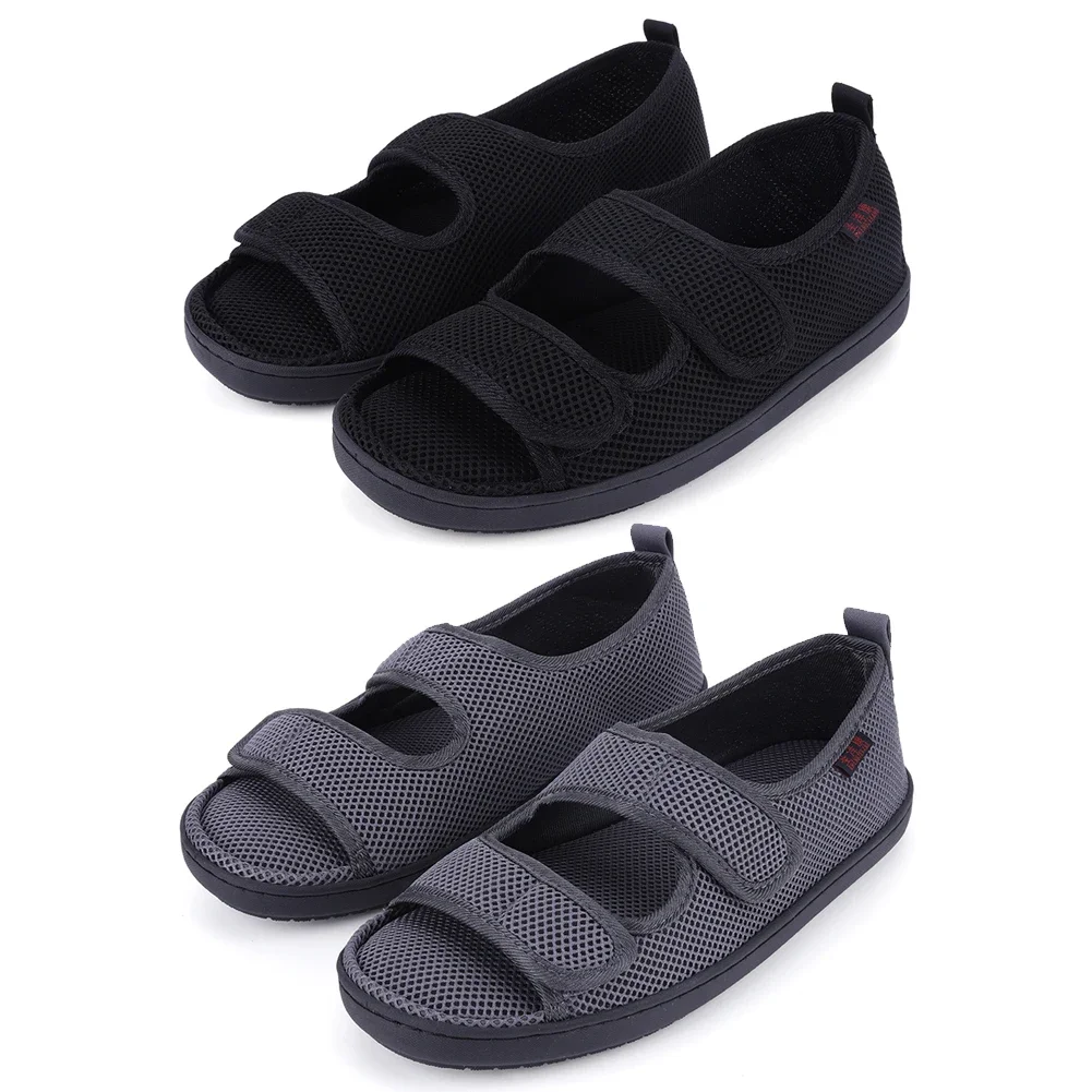 Diabetic Sandals Anti-Slip Wide Feet Swollen Shoes Comfortable Walking Shoes for Elderly Swelling Sensitive Feet