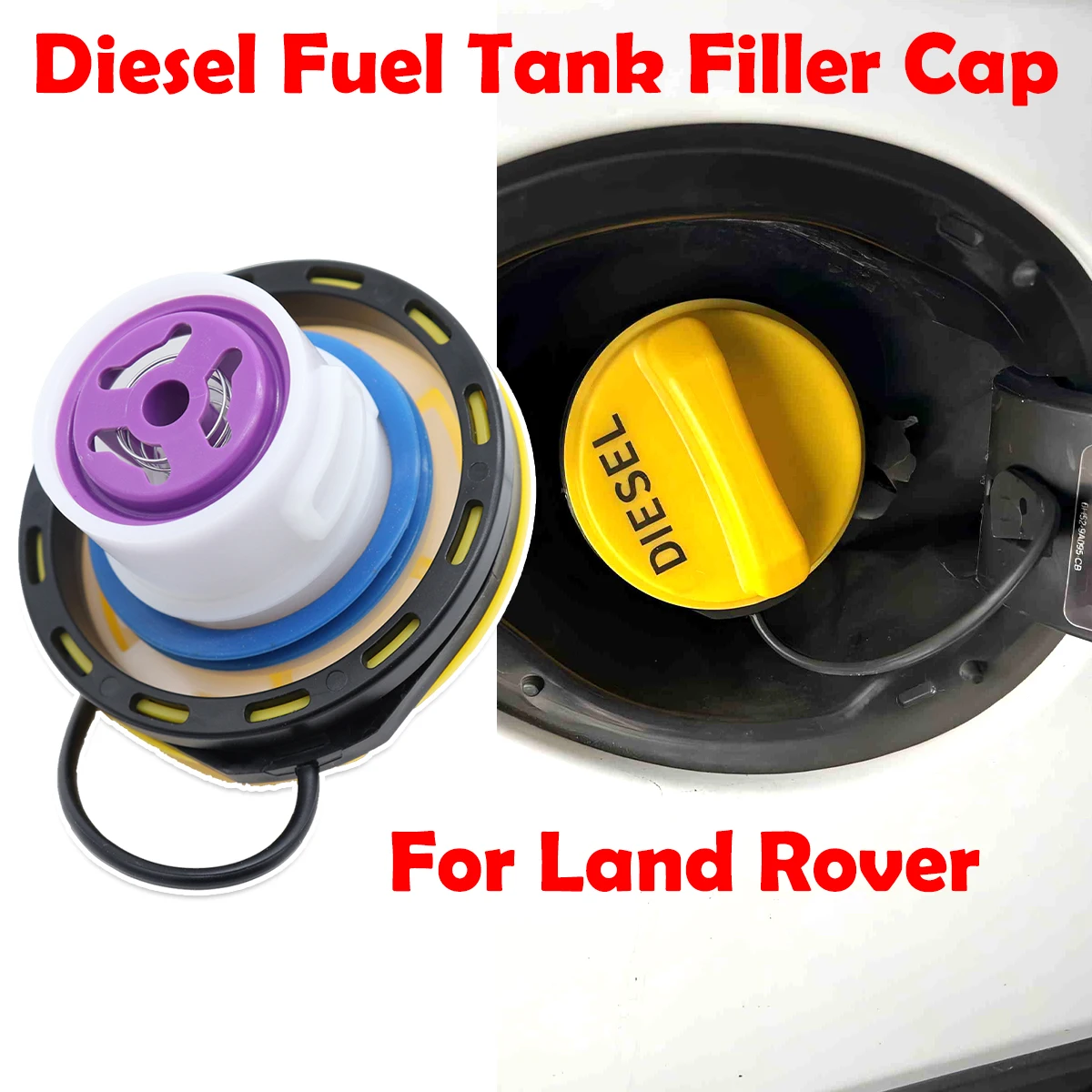 

LR053666 Diesel Fuel Tank Filler Cap Car Accessories parts For Land Rover Defender L663 2019-2025 Range Rover L460 Sport Evoque