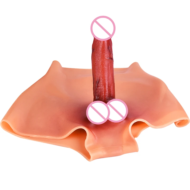 17.3*4.2cm 1.4kg Stretchy Nude Dildo Panties Realistic Penis LGBTQ+ Costume Women Masturbator Sex Toys for Pussy Ass Penetration