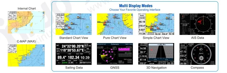 Marine navigator GPS chart plotter AIS Class B XF-520A small size 5