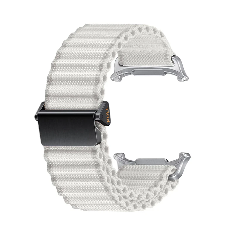 Nylon-Schlaufenarmband für Samsung Galaxy Watch 7 Ultra 47 mm Sport-Trail-Band für Galaxy Ultra, keine Lücken, Quick-Fit-Armband-Zubehör – Detail 3