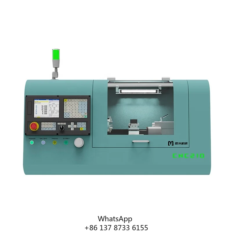 CNC210 precisiedraaibank 0,001 mm instellingseenheid voor productie van instrumentatiecomponenten