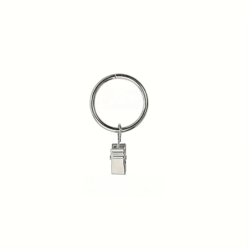 45 pcs 32mm Metal Curtain Hanger Rings with Easy Slide On Rod, ideal for Bathroom Shower Panels and Bedroom Window Curtains view 6