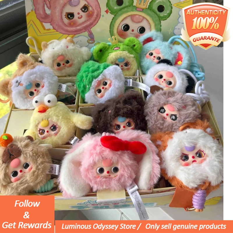 

Genuine Baby Three Phone Lanyard Series Blind Box Cute Girl Figurine Pendant Lanyard Trendy Accessory Collectible Plush Toy