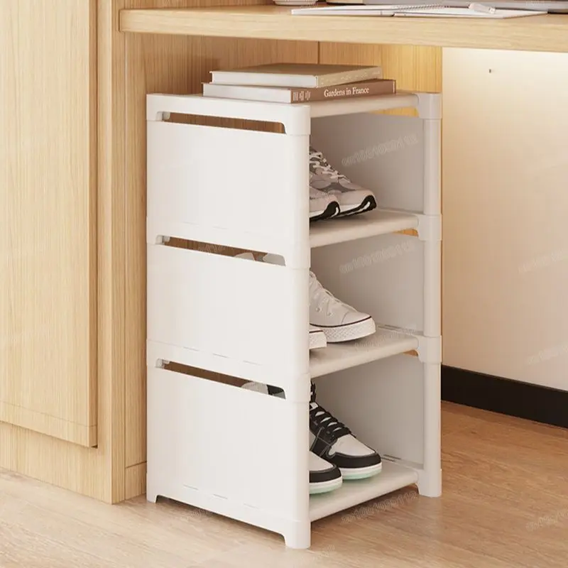 Shoe Rack Storage Organizer Folded 4-8layer Wall Corner Storage Rack Space Saving Shoe Racks for Closet