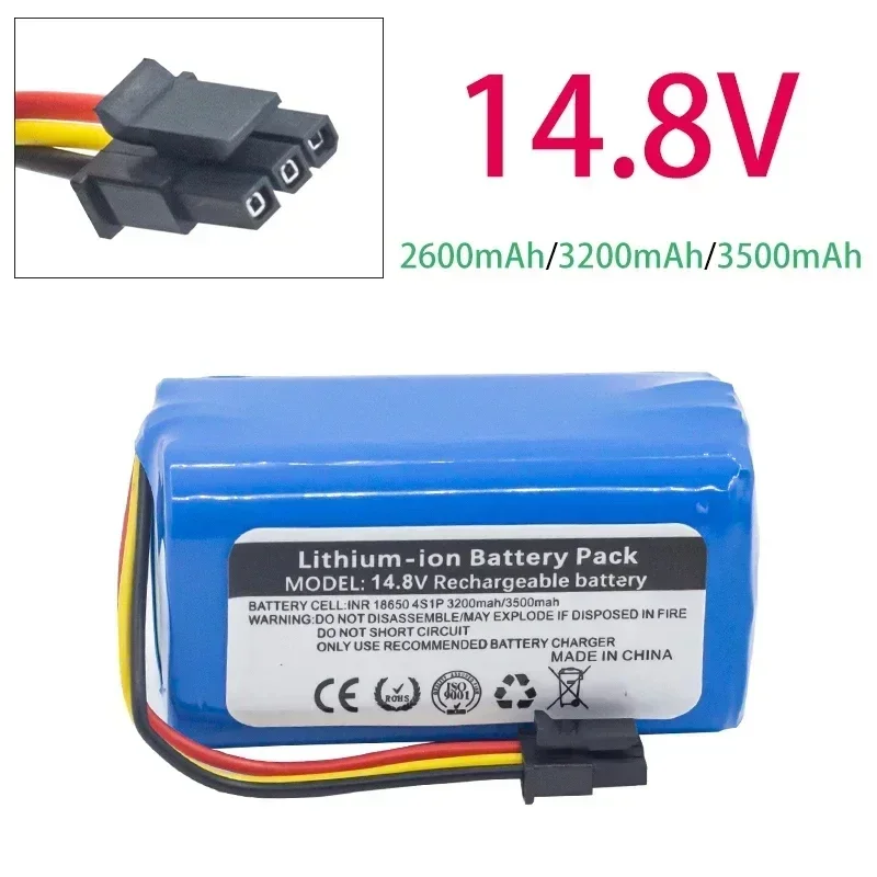 14.8V 2600mAh Battery For Haier Robot Cleaner Battery BMS 4S Untuk For Haier TAB-T360W TAB-T510S Dropshipping lifepo4