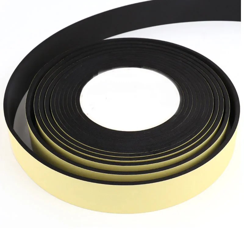 2M Door Seal Strip with Adhesive 5/10/15/20/30/40mm Waterproof Foam Rubber Tape for Window Door Gap Soundproofing Insulation