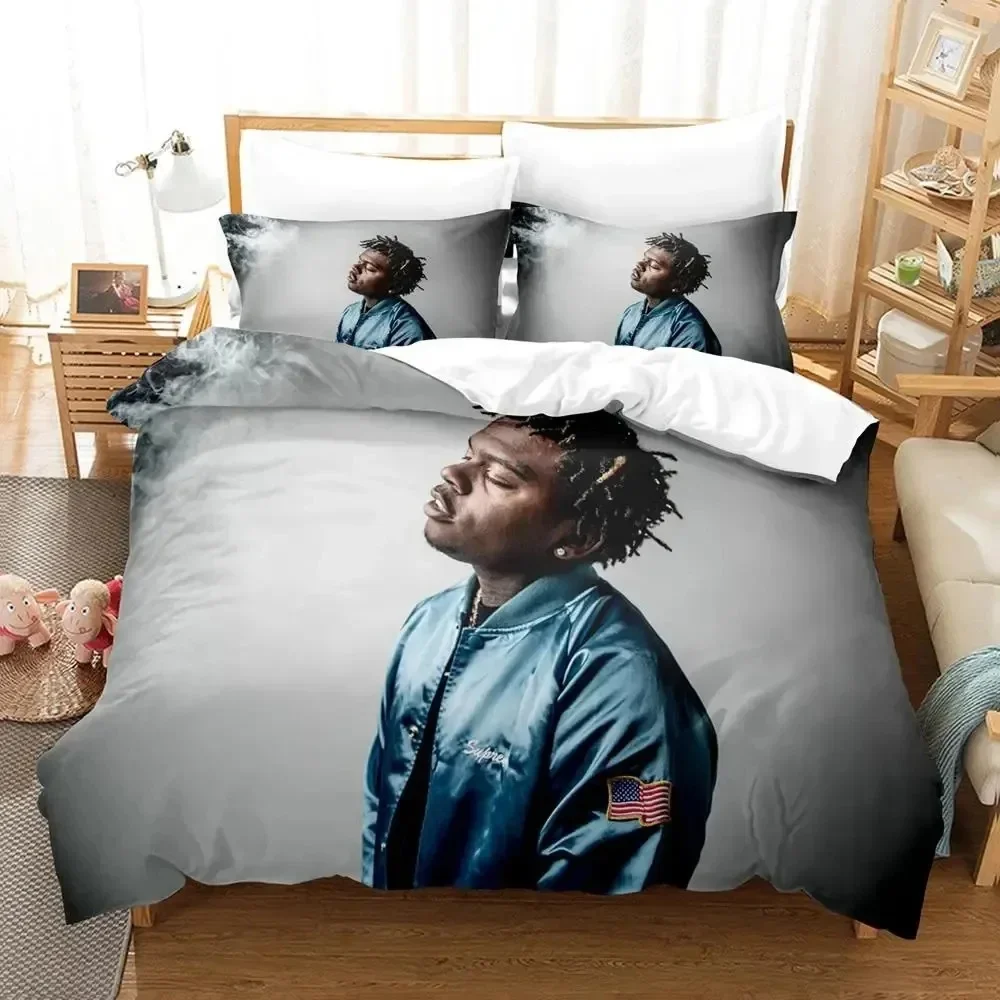 

3D Print Gunna Singer Bedding Set Duvet Cover Bed Set Quilt Cover Pillowcase Comforter king Queen Size Boys Adult Bedding Set