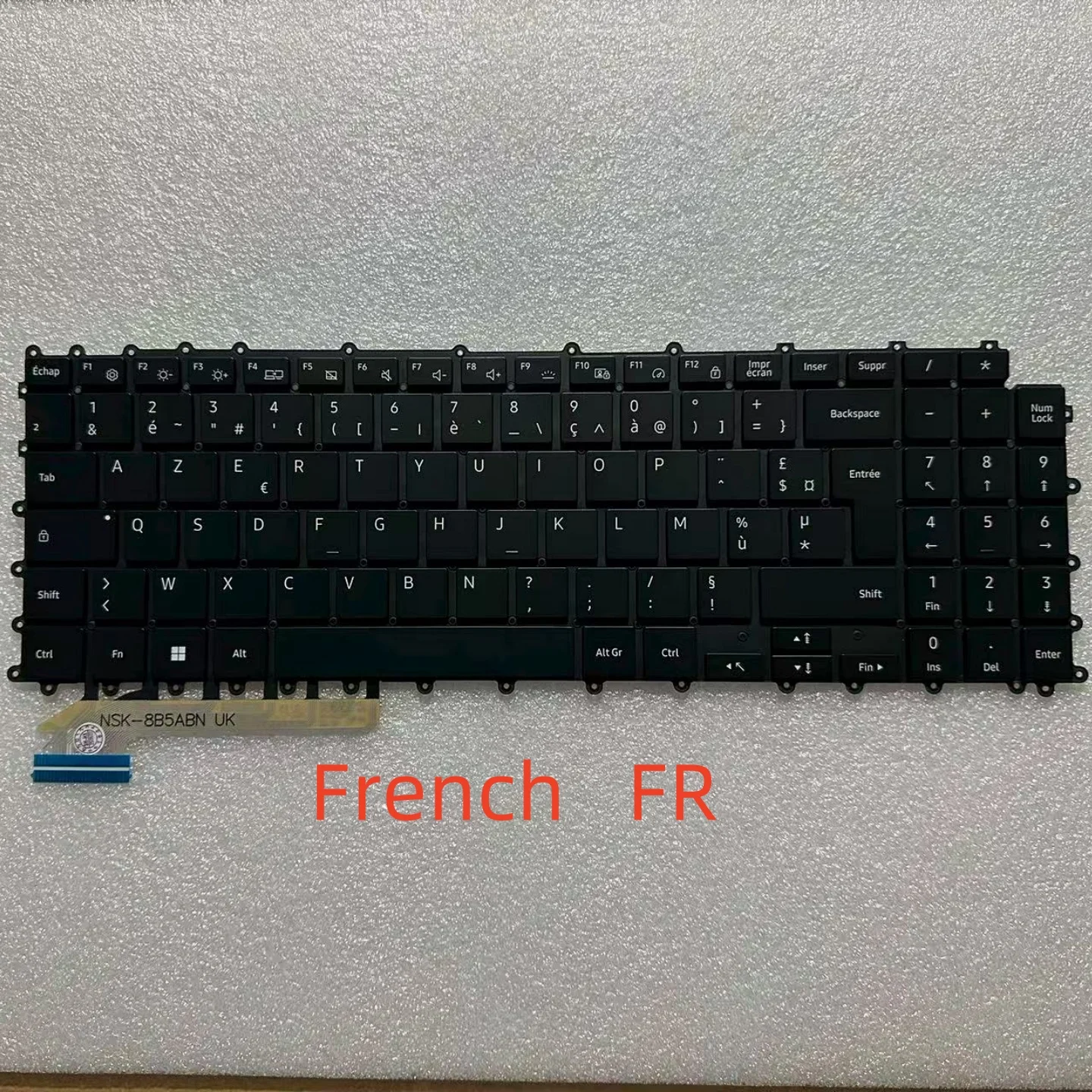 Clavier d'ordinateur portable US/espagnol/français/UK pour Samsung Galaxy Book3 4 Pro 360 NP 950QDB NP950QED 750QFG 960QGK 960QFG rétroéclairé