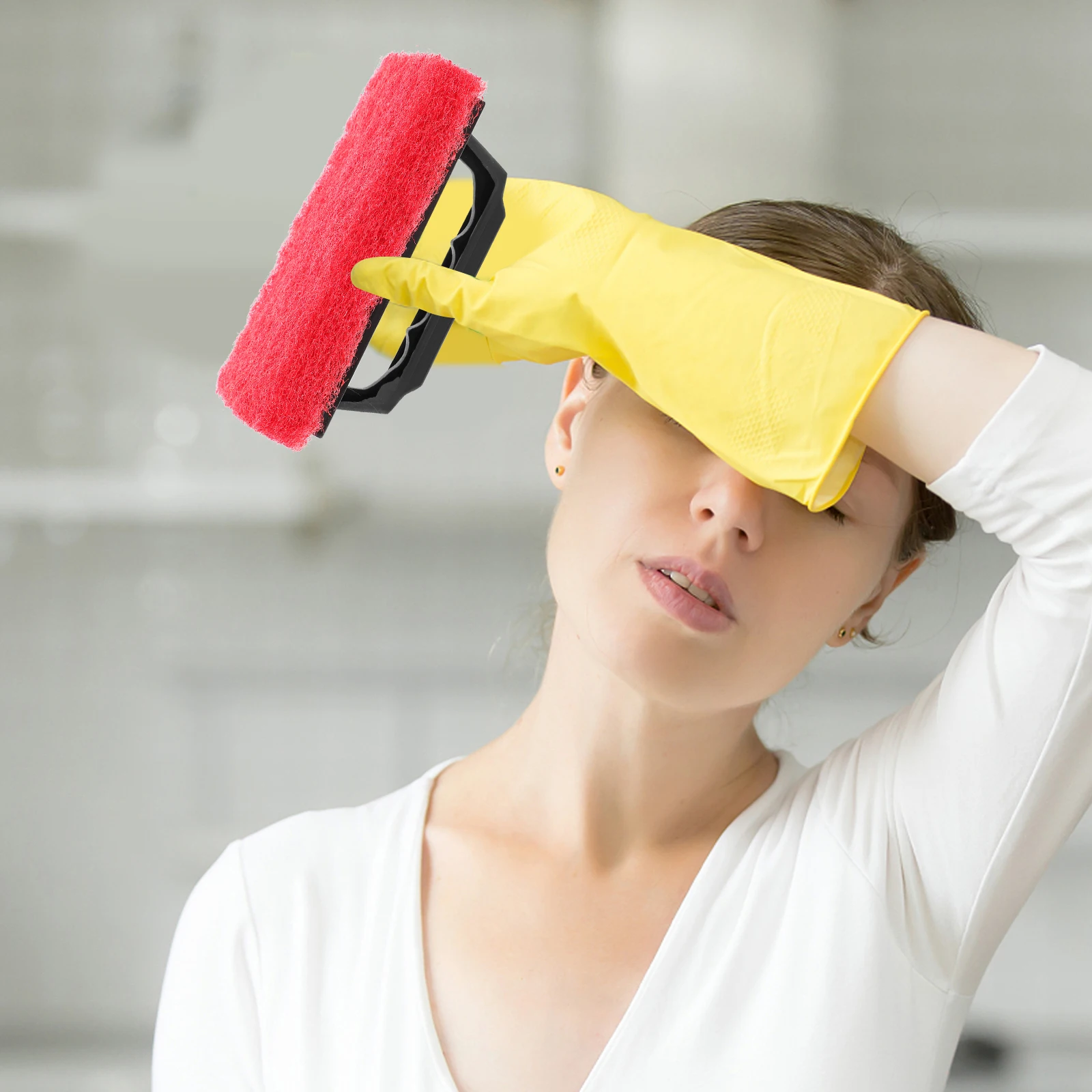 3pcs Screen Ink Remover Wear Resistant Pp Material Compact Practical Cleaner Accessory Supplies Scrub Pad Screen Printing