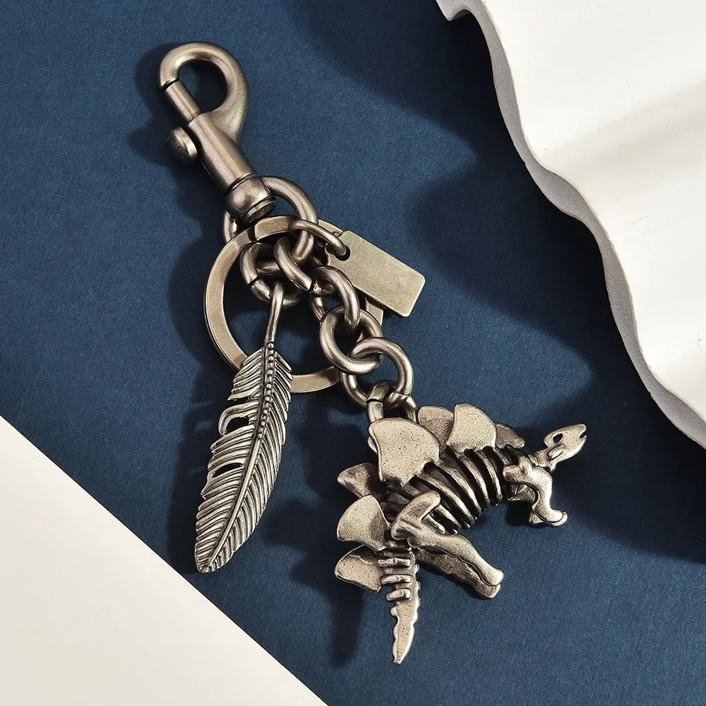 Llavero 3D de dinosaurio, colgante de diseño creativo, decoración para bolsos, accesorio, regalo.