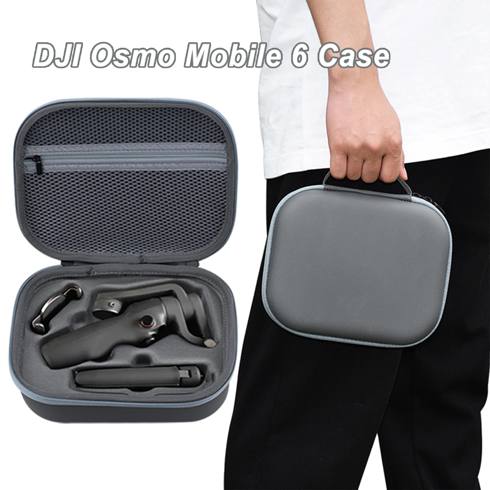 Storage Bag Mobile Phone Handheld Gimbal Carrying Case Portable Handbag Compatible For Dji Osmo Mobile 6 Accessories