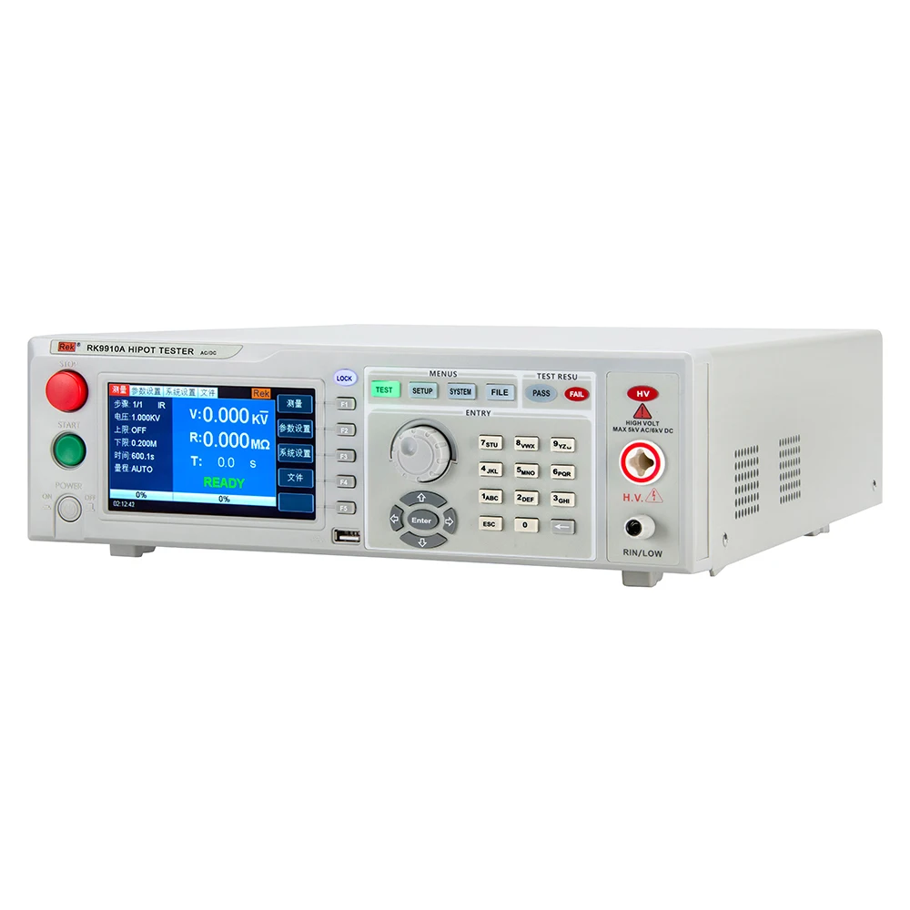 REK RK9910A AC 0.05-5KV DC 0.05-6KV Programmable Withstand Voltage Tester Program Control Hi pot Tester Made in China