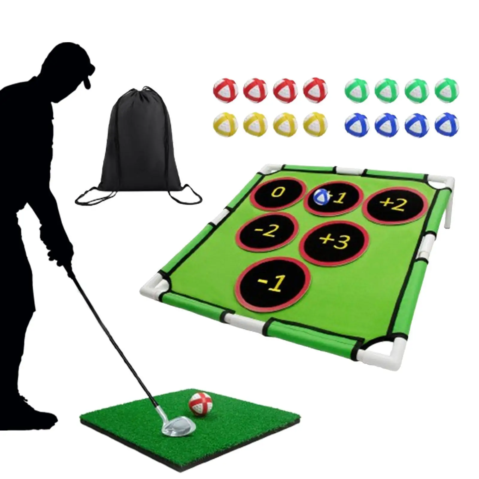 

Golf Chipping Games Play Toys Golf Mat for Family Gathering Beach Golfers