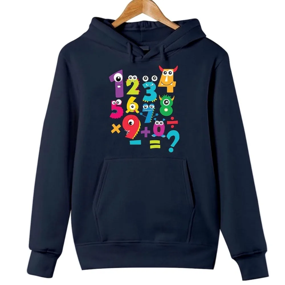 

Number Day Themed Design Men Women Hoodies National Numeracy Day Educational Gift for Math Lovers Hoodie Sportswear Men Clothing
